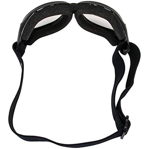 Image of Global Vision Eliminator Dirt Bike Padded Motorcycle Riding Goggles for Men and Women (Black Frame /Smoke Lens)