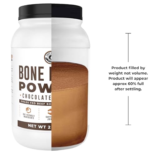 Image of Bone Broth Protein Powder From Grass Fed Beef, Chocolate, 32oz