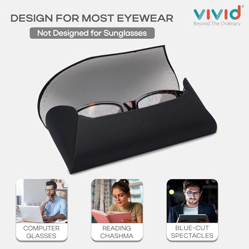 Image of VIVID Unisex Specs Magnetic Eyewear Dabbi Faux Leather Hard Case Cover