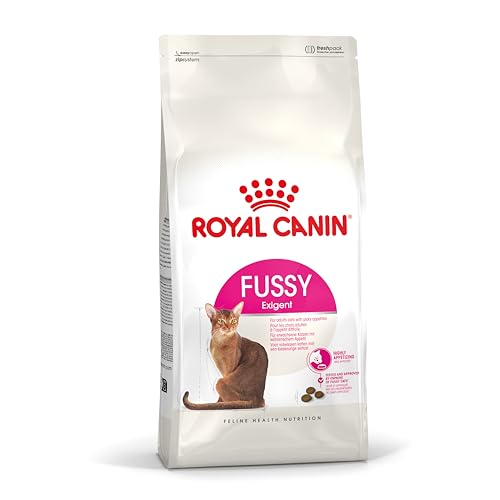 Royal Canin Fussy Exigent | 400 g | Alimento Completo para Gatos Adultos exigentes | Combinación de Aromas y Forma Especial de croquetas | Alto en proteínas