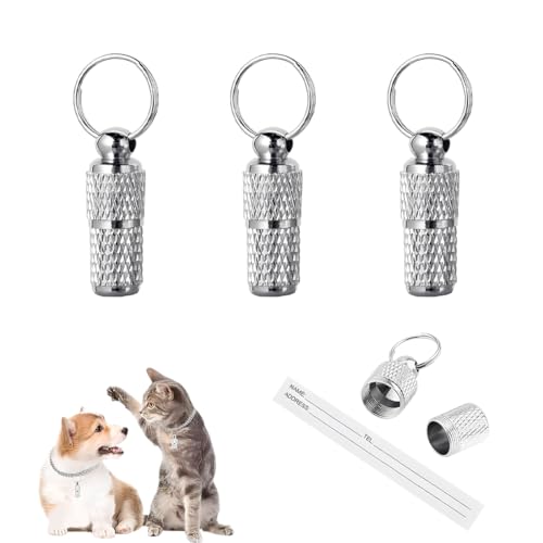 JUGUTA 3 Stück Personalisierte Adressanhänger Für Hunde Katzen, Adressanhänger Hund, Hundehalsband Anhänger, Für Haustiere, Katzen, Hunde