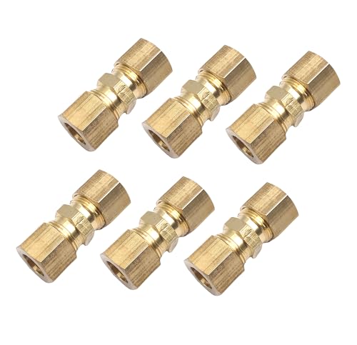6Pcs 3/8'' OD Compression x 3/8