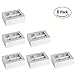 Hammont Window Box with Six Sections - 6 Pack - 7”x5”x2.5” - Silver Colored Versatile Bakery Boxes Perfect for sharing Snacks and Cookies | 6 Insert Sections Gift Boxes