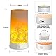 LED Flamme Lampe,Fernbedienung LED Flammeneffekt Kerzen Licht Tragbare USB Wiederaufladbar Tischleuchte Deckenlampen mit magnetischer Basis flackernde Flamme für Weihnachten/Halloween/Party/Heim/Höhe