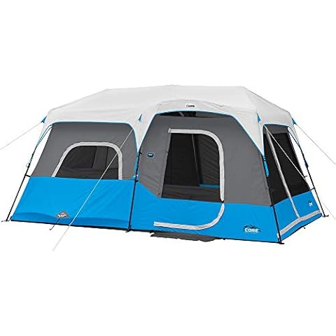 CORE 9 Person Instant Cabin Tent with LED Lights Cover