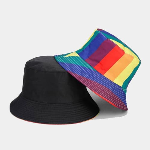 Image of Quanhaigou Bucket Hat for Men Women,Packable Reversible Printed Sun Hats,Fisherman Outdoor Summer Travel Hiking Beach Caps