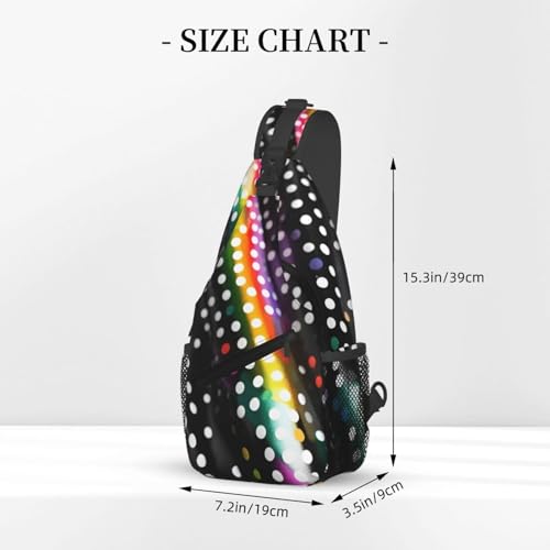 Mochila cruzada deportiva unisex 2L negra miniatura 3