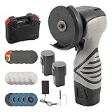 Mini meuleuse d'angle avec 2 batteries de 2000 mAh, 16 000 tr/min, 500 W, outil de ponçage...