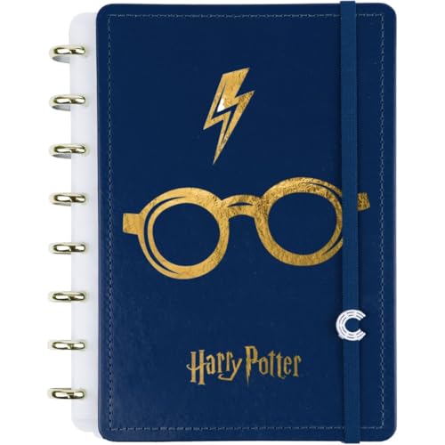 Caderno Inteligente, Pequeño, azul de Harry Potter, 140 x 200 mm, 80 hojas de color blanco roto