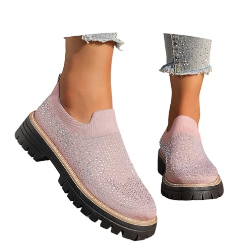 TBloevwlh Elegantes zapatos de caminar de terciopelo para mujer, zapatillas diabéticas, zapatos de senderismo, ligeros, zapatos de pie, cómodos, informales, tipo H, zapatillas de verano para mujer
