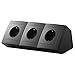 Steckdose für Küche und Büro - Ecksteckdose in Anthrazit aus hochwertigem Kunststoff ideal für Arbeitsplatte, Tischsteckdose oder Unterbausteckdose mit 3-fach Steckdosenelement Küchensteckdose