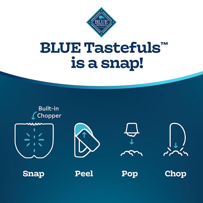 Image of Blue Buffalo Blue Tastefuls Savory Singles Tuna Entree Adult Cuts in Gravy Wet Cat Food, 2.6 oz., Case of 10