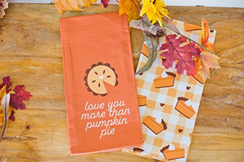 Pearhead Holiday Decor, Fall Kitchen Tea, Set Of 2, Pumpkin Pie Dish Towels #TOP3