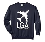 LGA AIRPORT CODE BAGGAGE TAG LAGUARDIA NEW YORK USA Comfort Colors Adult Sweatshirt