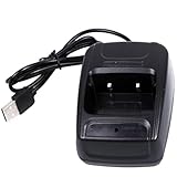 Desktop-Ladegerät für 2-Wege-Funkgeräte - Kompatibel mit BF-888S, BF-777S, BF-666S Modellen, Schnellladung mit LED-Anzeige, Überlastschutz​[BF09]