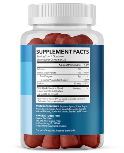 Havasu Nutrition 789789789456123123 L Arginine Gummies Nitric Oxide Supplement thumb #1