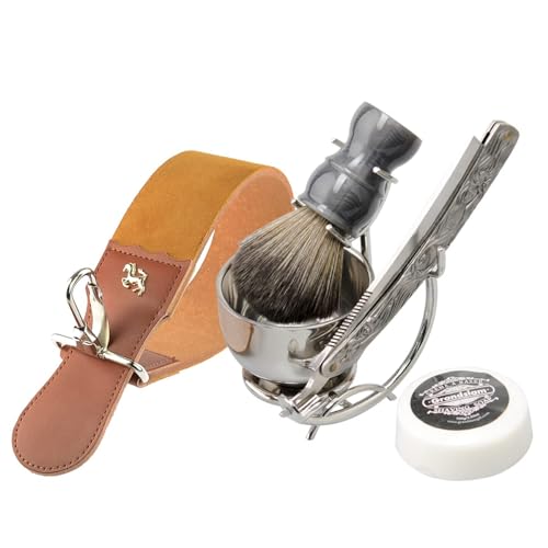 Grandslam Kit Rasoio per Gola Tagliata, Kit Rasoio a Mano