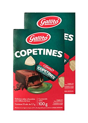 Gallito Copetines Chocolates, 2 Bags of 3.52 Ounces
