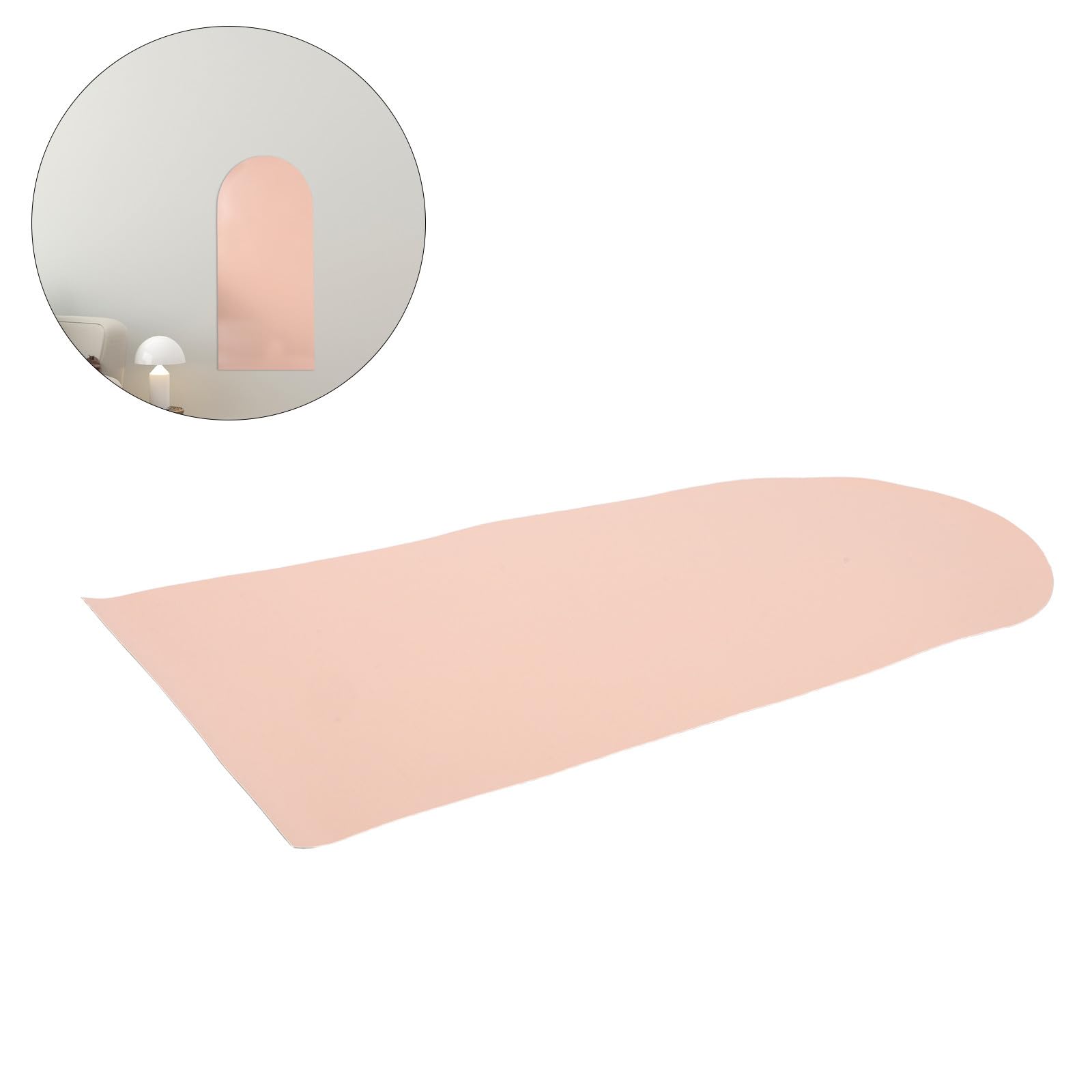 SHERCHPRY Pegatina Superficie Fácil de Limpiar Pared para Magnética Rosa en Forma de Arco Reutilizable Adecuado para Habitaciones Infantiles y Guarderías