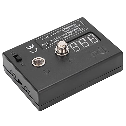 Image of Digital Coil Resistance Tester, Resistance OHM Meter Measuring Reader Wire DIY Tool for Atomizer 3V 0.01 to 20Ω Coil Tester
