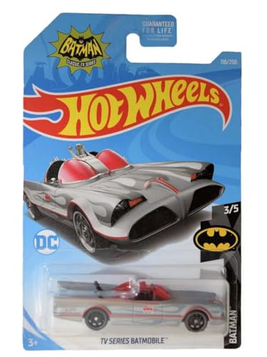 Hot Wheels Batmobile Serie TV Plata 1:64 miniatura 1
