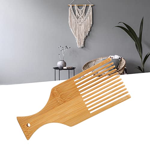Weaving Loom Comb, Wooden Weaving Comb Tapestry Weaving Comb Braided Tools Handcraft Tapestry Comb with Small Hole for Knitting Hair Beard