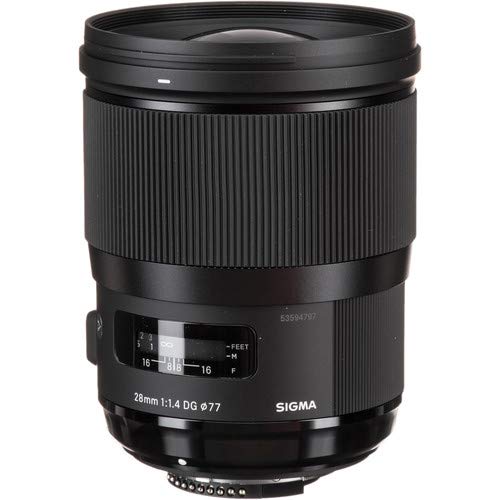 Amazon.com : Sigma 28mm f/1.4 DG HSM Art Lens for Nikon F with