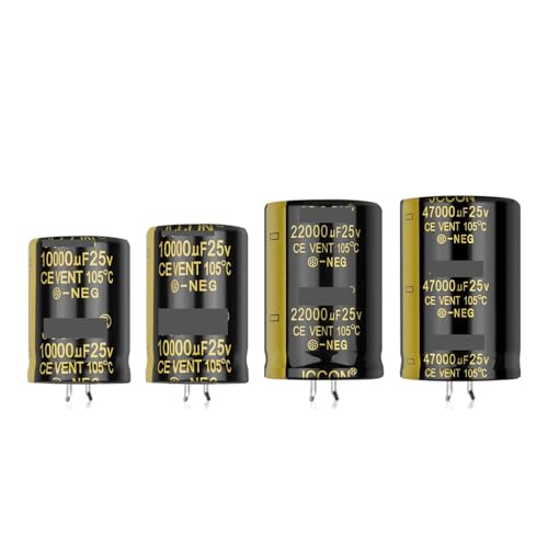 Condensateur électrolytique 25V 10000UF composant électronique pour filtrage audio