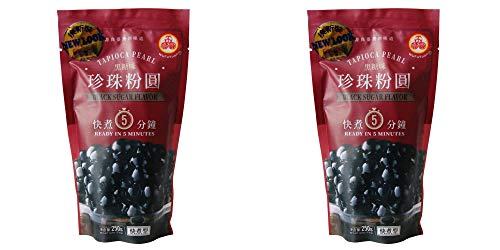 Tapioca Pearl - Black Sugar Flavor (Ready in 5 Minutes) 8.8oz(250g) Pack of 2