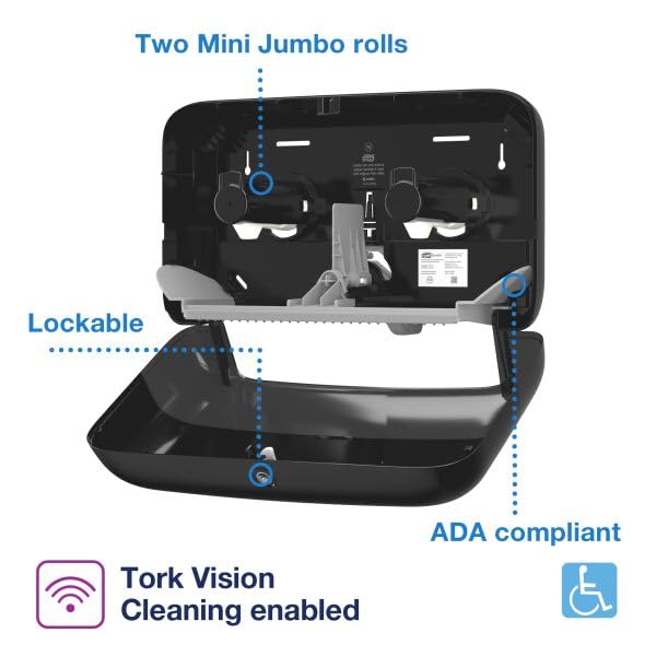 Tork Doppelrollenspender für Mini Jumbo Toilettenpapier T2 555568