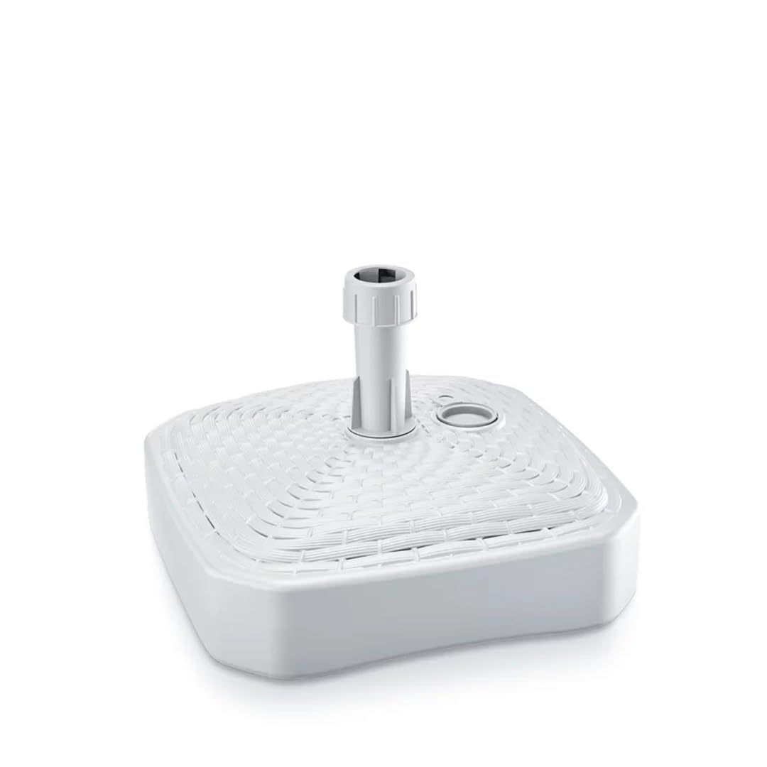 LEM Select Pied de Parasol Effet tressé Blanc