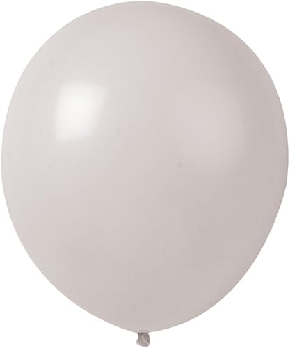 Topenca Party Supplies, Globos de látex sólido de 12 pulgadas, paquete de 50, color blanco