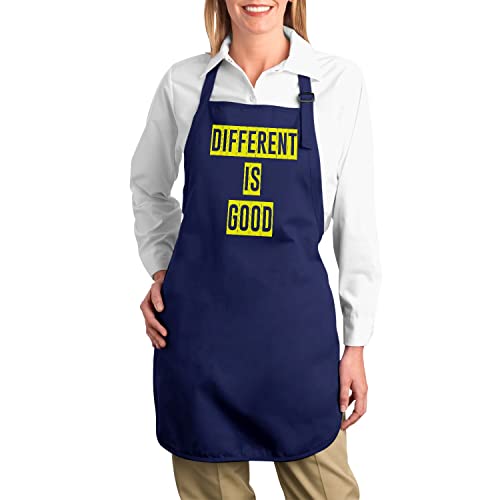 Tablier cuisine premium navy Different Is Good idée cadeau