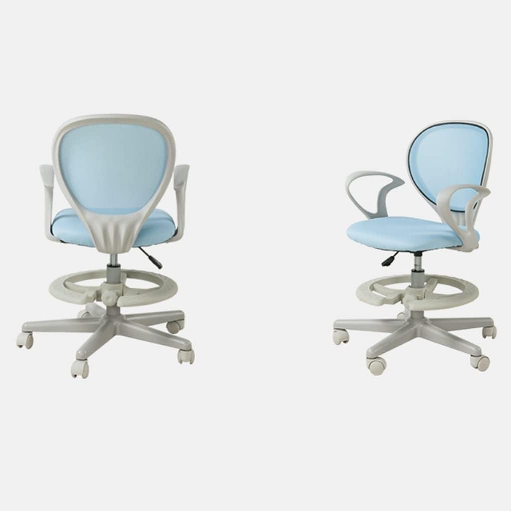 Kid Desk Chair Adjustment for Perfect Support on Growing Child's Body Casters and Footrest for Better Sitting Posture