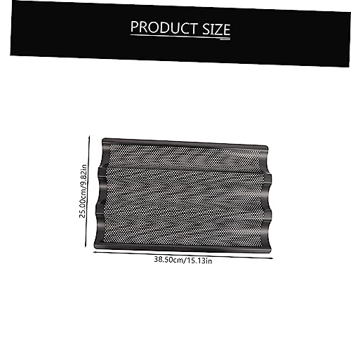OFFSCH 1pc French Bread Baking Pan Nonstick Three Slot Baking Tray for Homemade Baguettes for Kitchens Bakeries and Dessert Shops