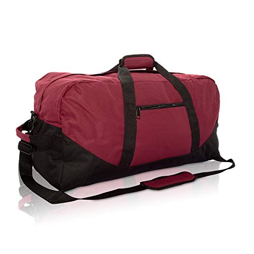 Image of DALIX 25 inch Big Adventure Large Gym Sports Duffle Bag (Black Grey Navy Blue Red Camo)