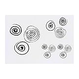 Azeeda 4 x 'Spiral Pattern' Temporary Tattoos - Water Resistant, Skin-Safe, Non-Toxic Transfers, Mixed Sizes (TO00008186)