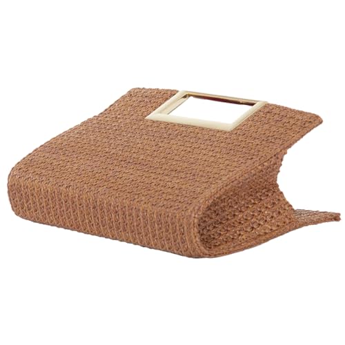Image of Top Handle Straw Clutch