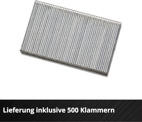 Einhell Professional Akku-Tacker FIXETTO 18/38 S Power X-Change (18 V, 60 Schläge/min, max. 38 mm Klammerlänge, Einzel-/Serienschuss, inkl. 500 Klammern, ohne Akku)