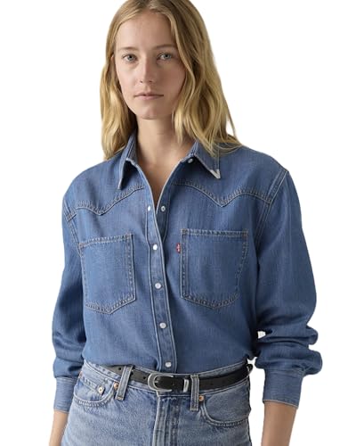 [リーバイス] デニムシャツ TEODORA ウエスタン 長袖 レディース A7244-0075 US S