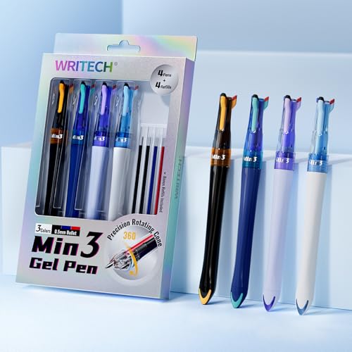 WRITECH 3-in-1 Multicolor Gel Pens, 4-Pack - 14.69 w/ Code + 30% Off Code V2VK1RGI - image 1