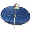 Portable Solar Cooker, 1800W 1.5m Diameter Camping Outdoor Solar Cooker for solar heating, visual education or DIY solar concentrator 59'' Diameter