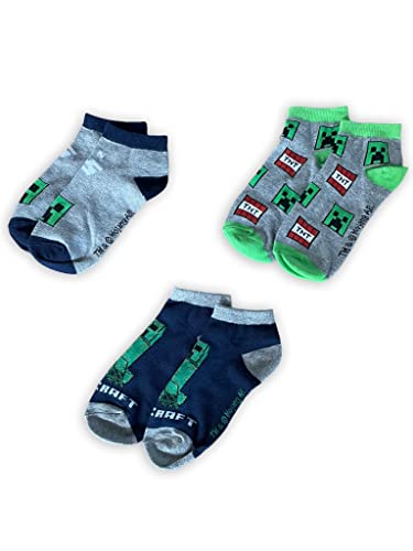 Fashion UK Calcetines Minecraft Modelo Creeper Dinamita Calcetines Cortos Oficiales para Niños en...