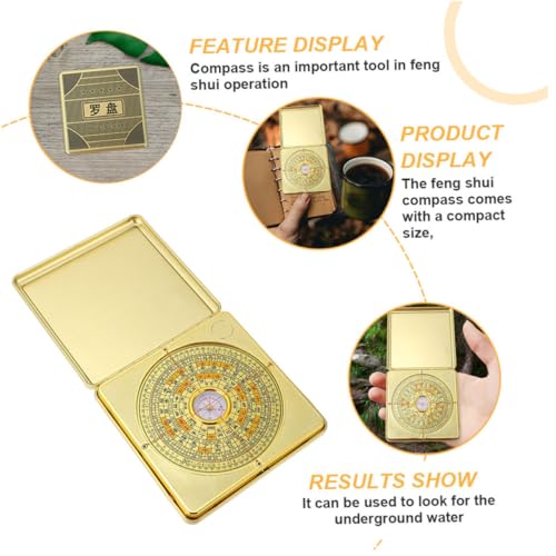 Brújula Feng Shui Luxshiny de Latón 14.5 cm miniatura 3