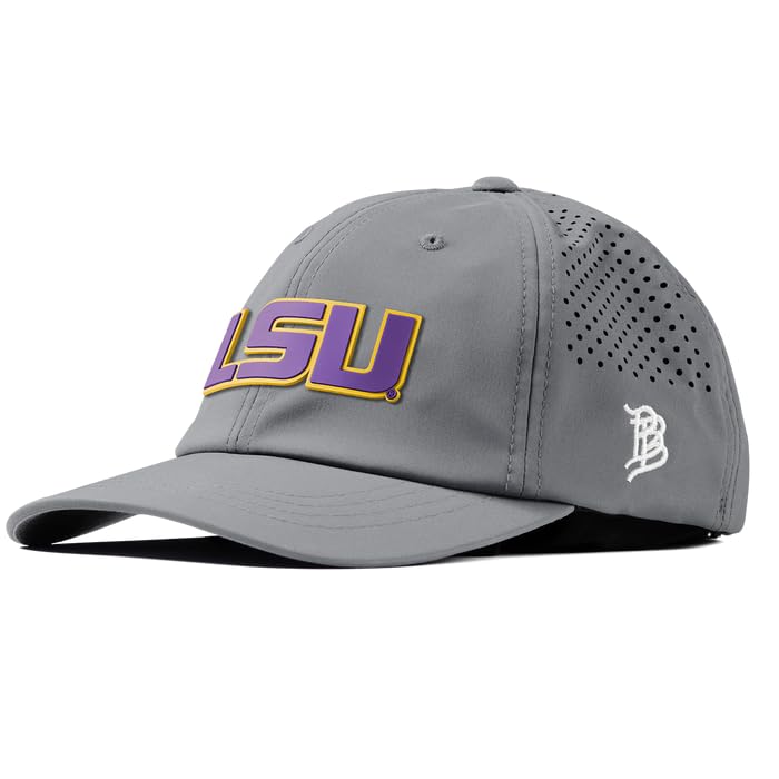 Branded Bills Officially Licensed x LSU Tigers Performance Dad Hat miniatura 1
