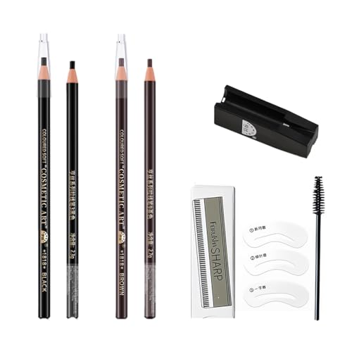 BDEPSTR Lápiz de cejas de precisión de 5 piezas, para microblading de cejas, profesional, lápices resistentes al agua, para dibujar