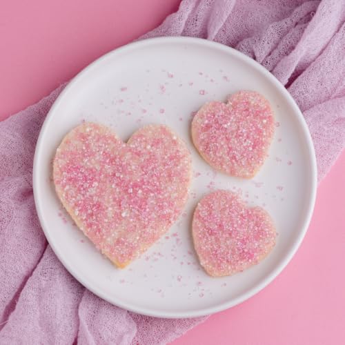 Image of Sweets Indeed Valentines Day Pink Sugar | Colored Sugar Crystals for Baking & Decorating, Cupcakes, Cookies, Cakes, Donuts & Desserts - Festive Valentine Baking Decorations | 5.11 oz