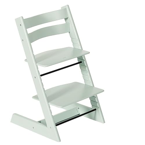 ベビーチェア ハイチェア 食卓 食事 赤ちゃん 座り板高さ調節可 足置き 5段階/8段階調節 椅子 オークブラウン 北欧デザイン 安定感 快適性 組立簡単 丈夫な構造 (豊富なカラーバリエーション) (抹茶グリーン)