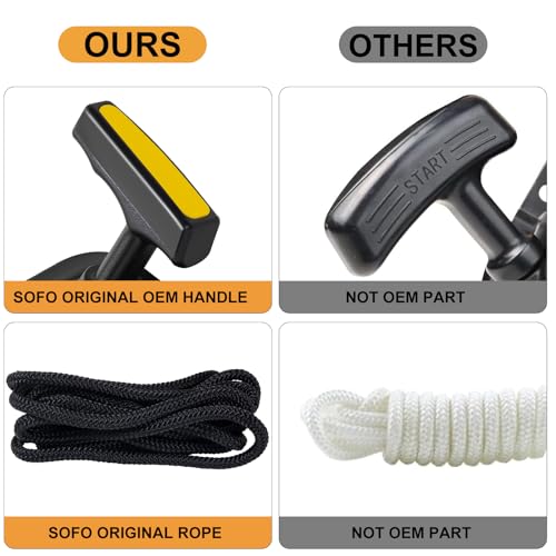 Image of SOFO Original Pull Start Assembly for Champion 196cc 208cc 212cc 224cc 3000 3500 4000 4500 Watt 5.5hp 6.5hp Engine CPE Generator Water Pump Pressure Washer Recoil Starter Pull Cord Replacement