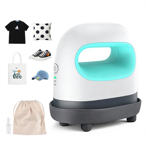 【Flessibilità D'uso】Con una superficie questa mini pressa a caldo offre un'area maggiore rispetto ad altri dispositivi simili, permettendo una distribuzione più uniforme del calore e una maggiore velocità di utilizzo. Grazie al funzionamento con una sola mano, è ideale per progetti di piccole dimensioni su superfici T-shirt o su articoli tenuti in mano come scarpe